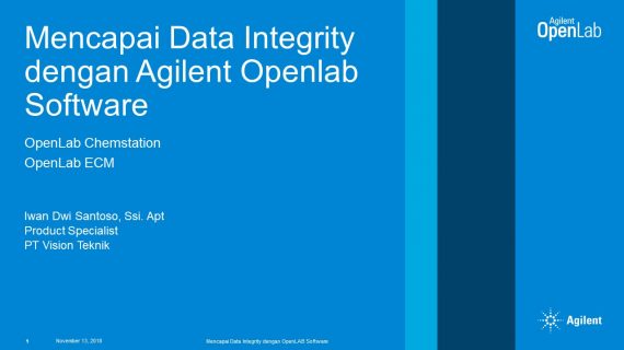 Mencapai Data Integrity dengan Agilent Openlab Software